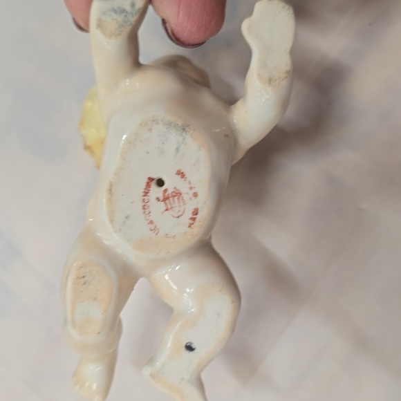 Vintage Bisque Piano Babies Japan Set Of 4 Porcelain - Picture 9 of 13